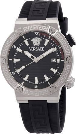 Versace Greca Quartz Blue Dial Mens Watch VE8G00124