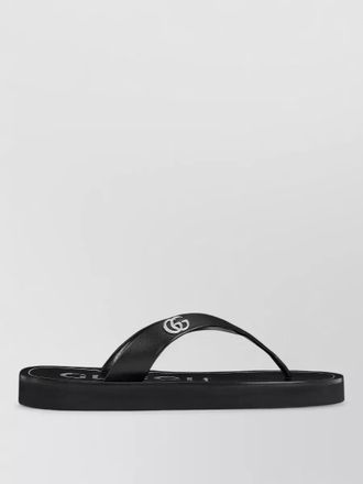 Gucci sandals double g low cut flat sole