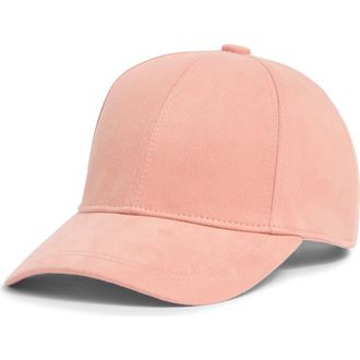 Nordstrom Brushed Cotton Baseball Cap in Salmon at Nordstrom