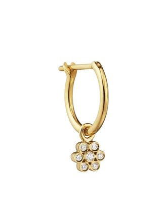 Sophie Bille Brahe 18K yellow gold Lily Fleur diamond earring - Oro