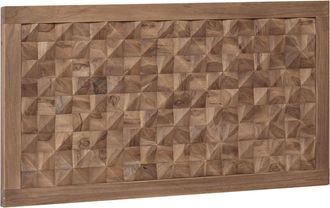 vidaXL Cabecero De Cama Natural Madera De Teca Maciza Vidaxl