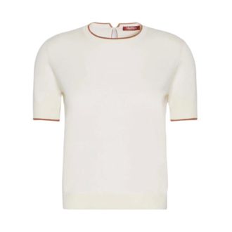 Max Mara Jersey de cuello redondo - Knitwear - Mujer - Blanco - L