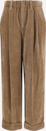 Brunello Cucinelli Pantaloni elasticizzati in viscosa e cashmere Woman 42