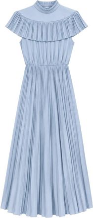 N&deg;21 Midi Jurken - Dames - Casual kleedjes - Blauw - L - Kleedjes