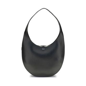 Coperni Shoulder Bags, female, Black, Size: ONE SIZE Soft Swipe Leather Shoulder Bag