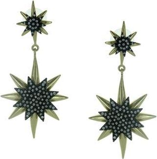 Olivia Welles Stellina Star Drop Earrings in Gold /Clear at Nordstrom Rack