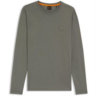 HUGO BOSS Heren Logo Regular T-Shirt (Grijs)