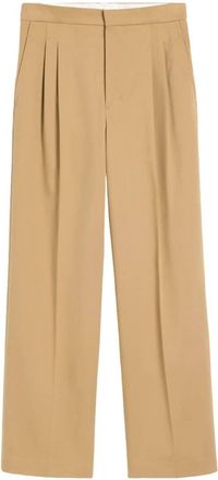 Ami cotton wide-leg trousers - men - Cotton - 36 - Neutrals