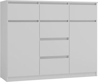 OEM Malwa - C&oacute;moda Con 6 Cajones Y 2 Puertas - 100x120x40 - Dormitorio/oficina/sal&oacute;n