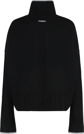 Pinko Womens Wool And Cashmere Sweater Black