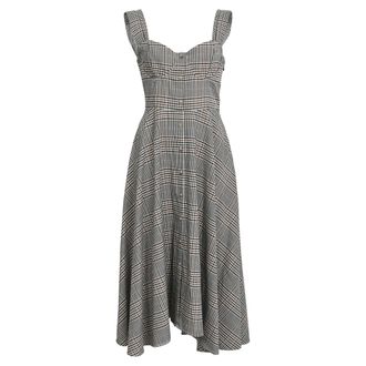 Staud Staud Inda Midi Dress in Grey Polyester