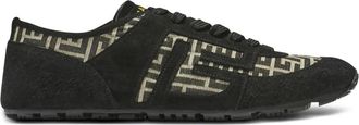 Balmain Racer 45 Monogram Jacquard Trainers - Heren - Sneakers - Zwart - 40 EU - Leer - Schoenen