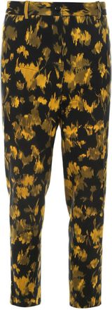 Michael Kors 2024 Ikkat pocket trousers - BLACK AND YELLOW