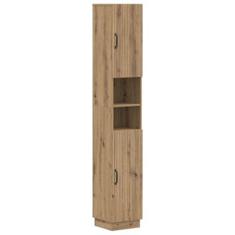 vidaXL Armario De Ba&ntilde;o Con Estante Abierto Hoorn Roble Artisan Vidaxl