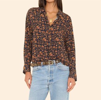 Xirena Jace Button-Front Shirt In Golden Rod