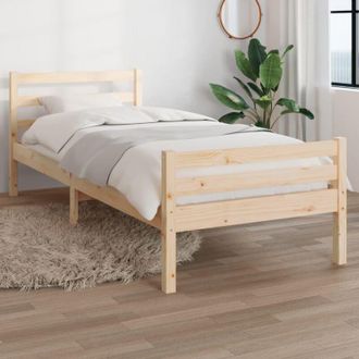 vidaXL Bed Frame without Mattress Solid Wood 90x200 cm Vidaxl