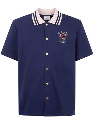 Dr&ocirc;le de Monsieur Piqu&eacute;e Slogan Rose Shirt