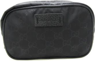 Gucci Pre-owned Clutches, female, Black, Size: ONE SIZE Pre-owned Nylon gucci-bags