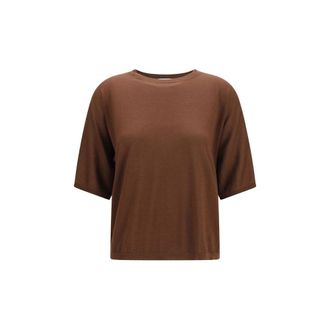 Brunello Cucinelli Brown Cashmere Womens Sweatshirt