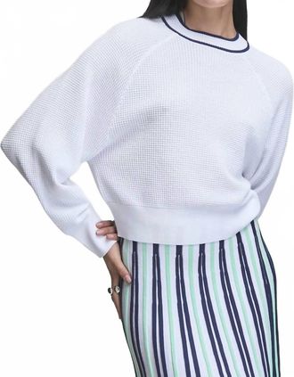 Kerisma Duece Top In White/navy
