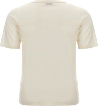 Kiton Silk-Cashmere Blend T-shirt - Cream