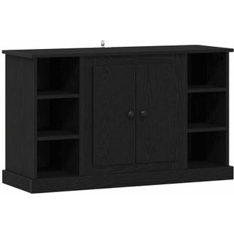 vidaXL Vitrina Roble Negro 100 x 35,5 x 60 cm Madera contrachapada vidaXL