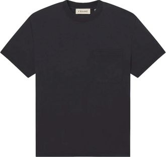 Fear of God Licht Katoenen T-shirt met Borstzakje - Heren - T-shirts - Zwart - 2XL - Katoen - Tops