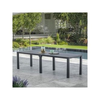 Allibert Allibert - Keter julie double table - 294x90x75h - 147x180x75h Woodlook Grafite