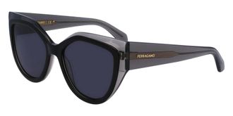 Ferragamo Grey Butterfly Ladies Sunglasses SF2004S 024 53