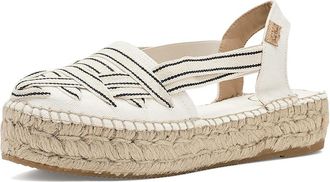 Toni Pons Rio-cc Womens Wedge Shoes Cru/Negre : EU 41 (US Womens 9.5-10) M