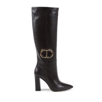 Dee Ocleppo Womens Viterbo High Boot - Brown Leather - Size UK 7
