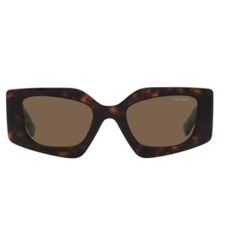 Prada Stijlvolle zonnebril - Dames - Accessoires - Bruin - Maat: 51 MM