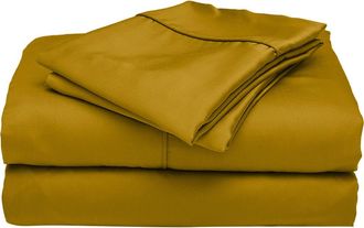 Ettitude Signature Sateen Sheet Set in Saffron at Nordstrom, Size Queen