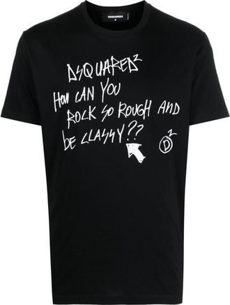 Dsquared2 Black Crew Neck T-Shirt