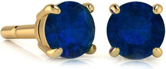 SuperJeweler 1 Carat Gemstone Stud Earrings In Gold-Classic Solitaire Gemstone Earrings All Gemstone Options