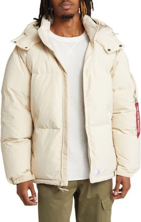 Alpha Industries Puffer Parka in Limestone at Nordstrom, Size Xx-Large