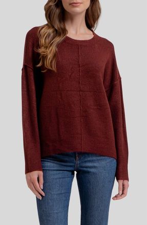 Blu Pepper Crewneck Sweater in Burgundy at Nordstrom Rack, Size Medium