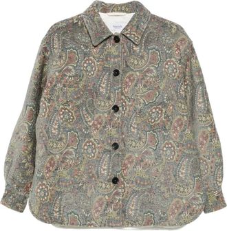 Amish Giacca con stampa paisley - Grigio