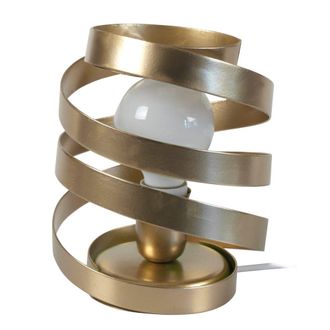 Tosel L&aacute;mpara de mesametal Alt.22cm dorado Pantalla: dorado