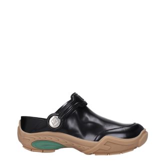 Fendi Pantofole E Zoccoli Uomos Pelle nera