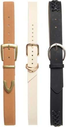 Vince Camuto 3-for-1 Buckle Belt Set in Whiskey at Nordstrom Rack, Size X-Large