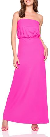 Susana Monaco Blouson Maxi Tube Dress in Pink Glo at Nordstrom Rack, Size X-Large