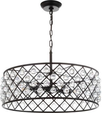 Jonathan Y Designs Jonathan Y Gabrielle 23In Crystalmetal Led Pendant