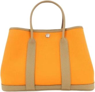 Herm&egrave;s Pre-owned Vintage Tote Bag - Dames - Vintage Shopper - Oranje - ONE Size - Vintage