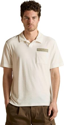 Aeronautica Poloshirt Aeronautica Militaire badstof off white v hals