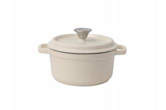 OEM Olla De Hierro Fundido Tierra 24cm 4l Crema Nois