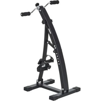 HOMCOM Pedaliera per Allenamento Regolabile con Schermo LED Nero