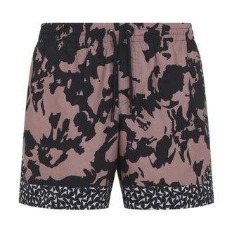 Dries Van Noten Beachwear, male, Multicolor, Size: XL Printed Swim Shorts