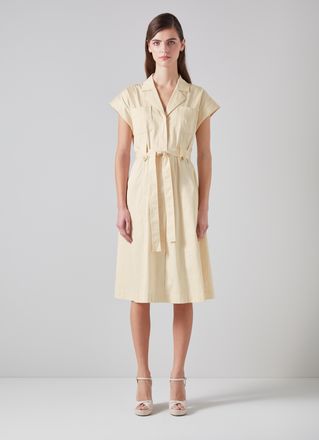 L.k. Bennett Womens Ivy Dresses, Ecru - Size 20 UK