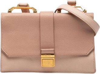Miu Miu Pre-owned Mini Bags, female, Beige, Size: ONE SIZE Pre-owned Mini Crossbody Bag